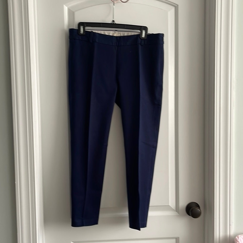 J Crew navy pant size 8